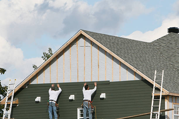 Professional Wood Siding technician working in New Concord, OH